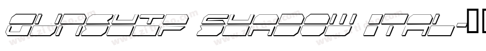 Gunship Shadow Ital字体转换